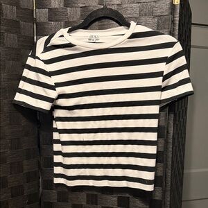 Black and White Striped T-Shirt